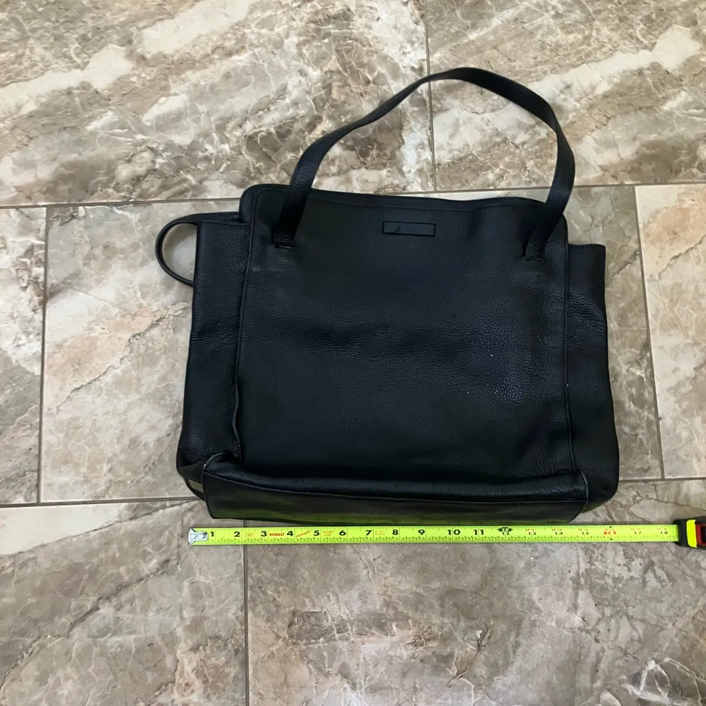 DKNY  Black Leather Adjustable Tote Bag - Image 4