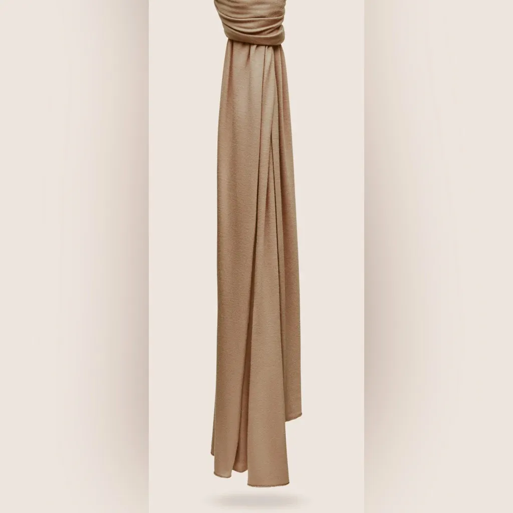 Premium Jersey Hijab khaki Tan - Image 2