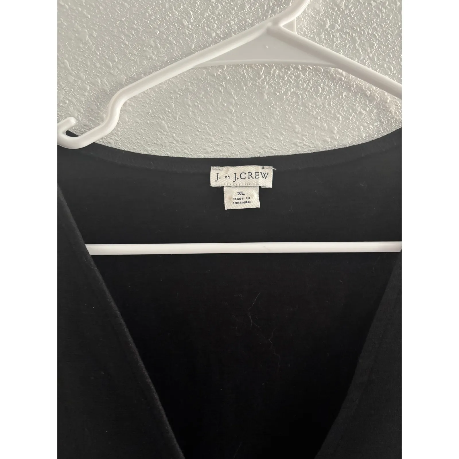 J‎ Crew Wrap Dress Womens XL Black Mini Minimalist Capsule Career Classy - Image 3