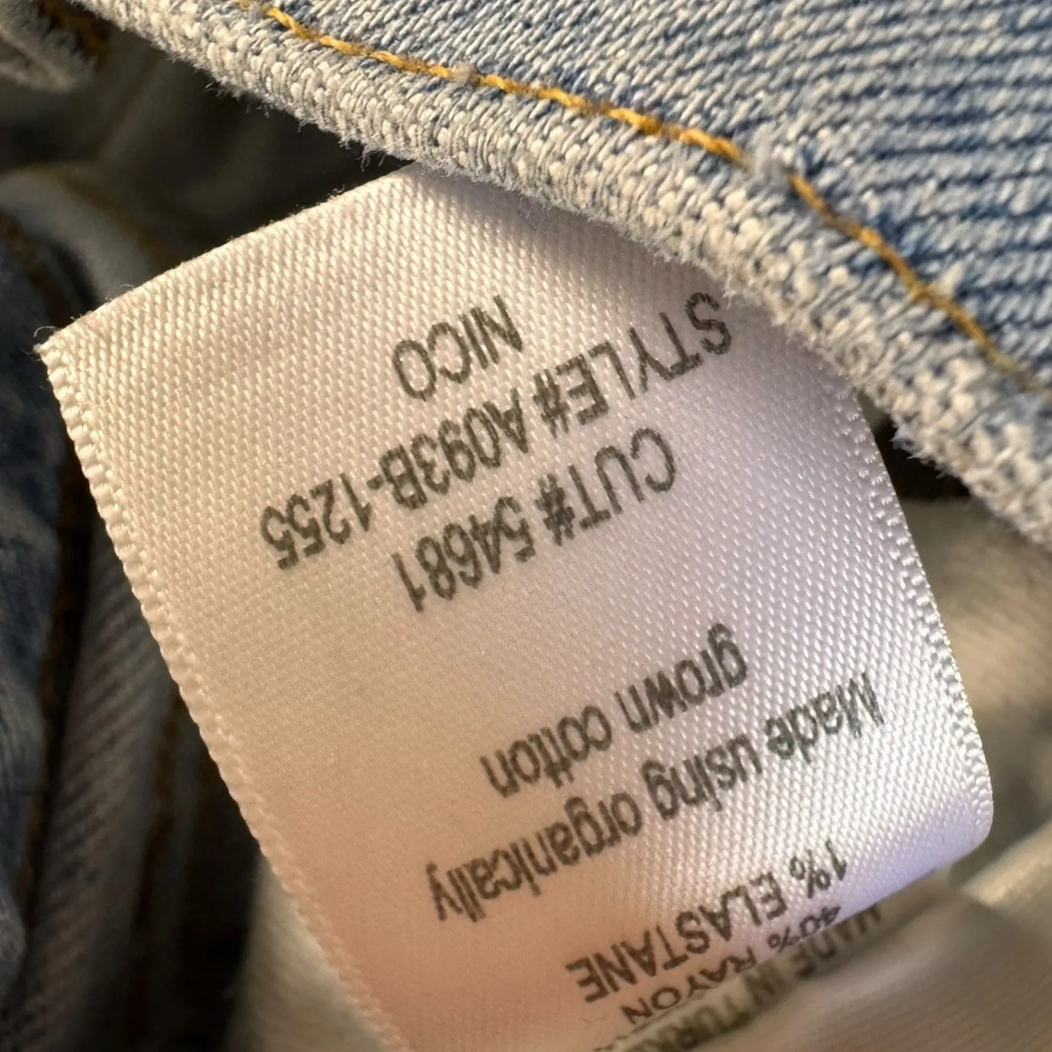 AGOLDE Jeans Womens 26 Blue Nico‎ High Rise Slim Straight Stretch Organic Denim - Image 5