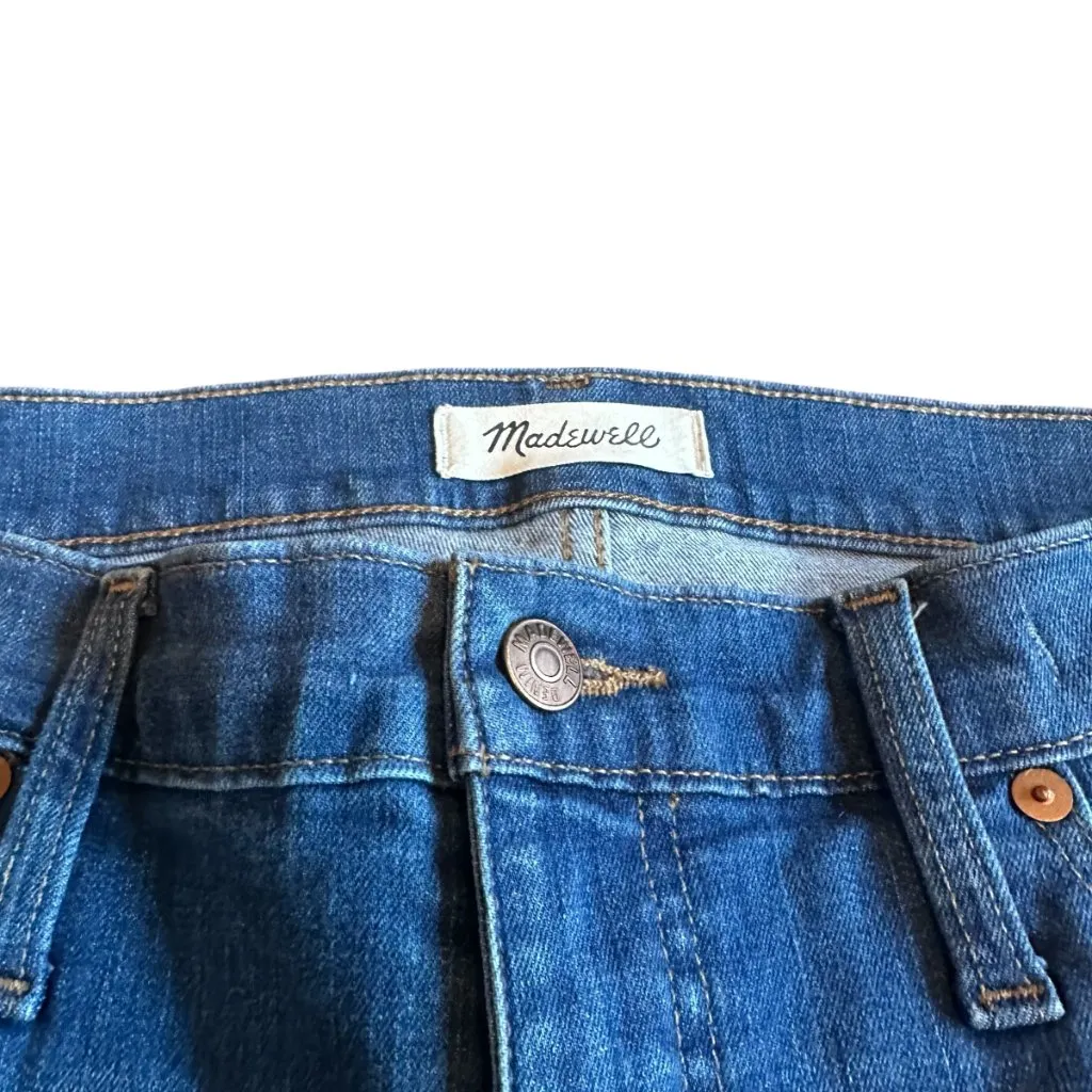 Madewell 9" Mid-Rise Skinny Jeans Medium Wash Denim Cotton Comfy Size 32 Women's - Image 6