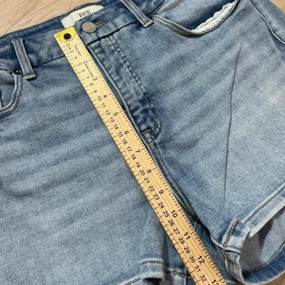 BKE Denim Women's Size 31 Blue Wash Denim Cutoff Shorts Style ABK1777 - Image 5