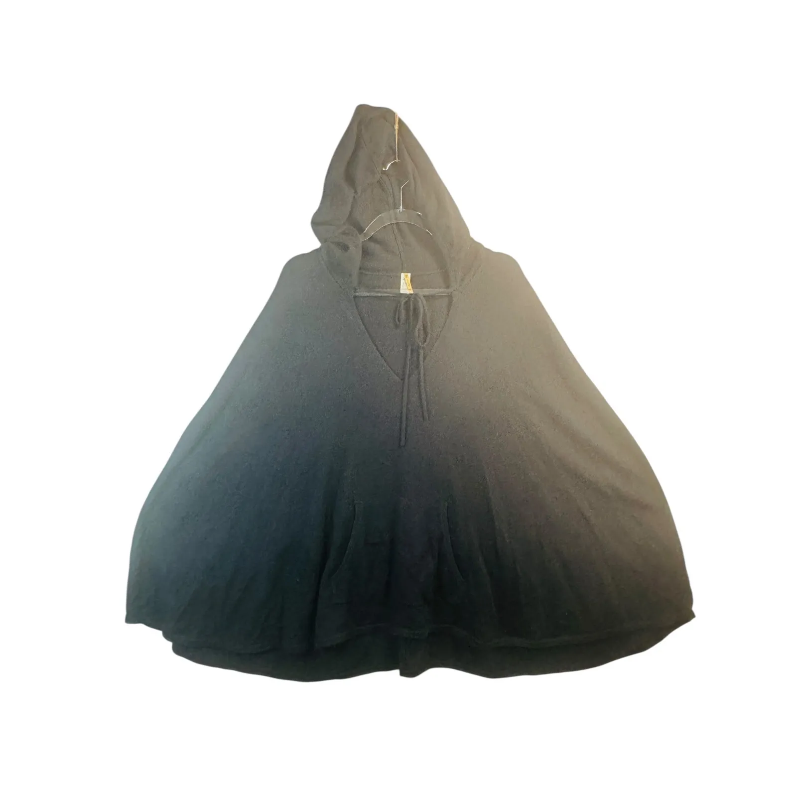 Da Nang Surplus M wool cashmere alpaca blend poncho cozy oversized boho art - Image 2