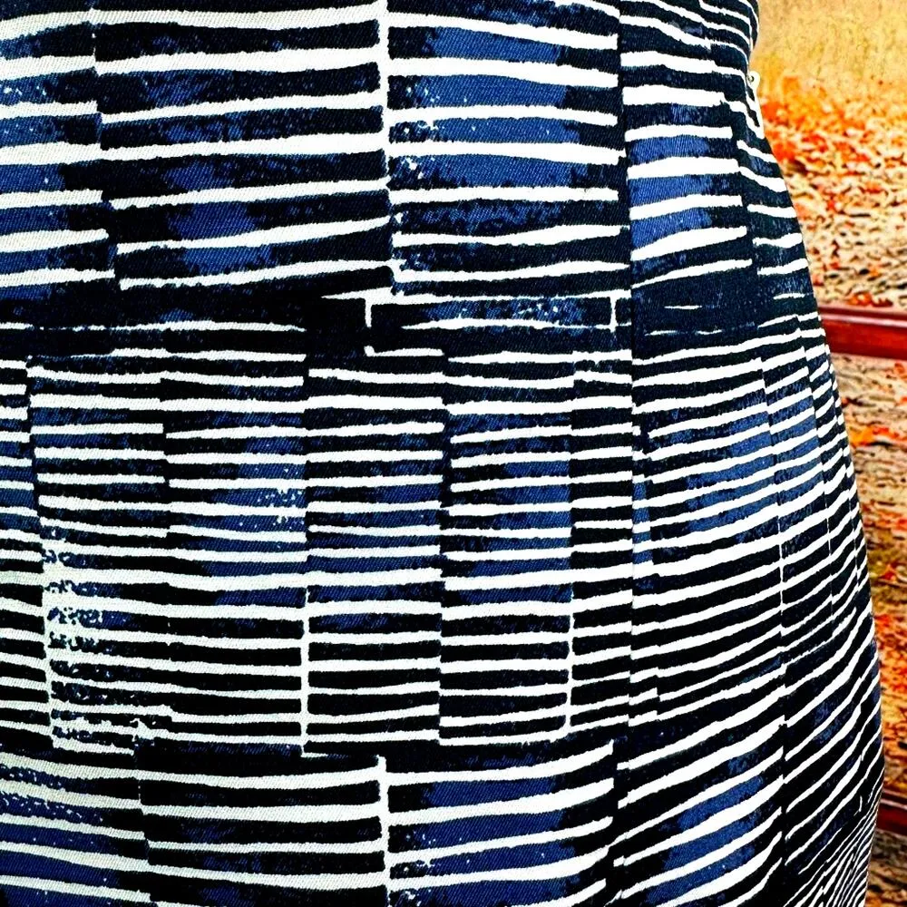 Kate Spade Saturday Striped Mini Skirt Navy/White size 2 - Image 9