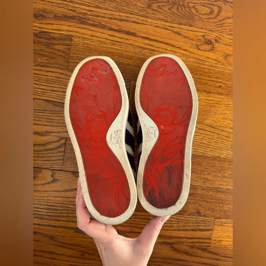 Christian Louboutin Women’s Boat Spa Eponge Skate Sneakers Nautical Size 36.5‎ - Image 8