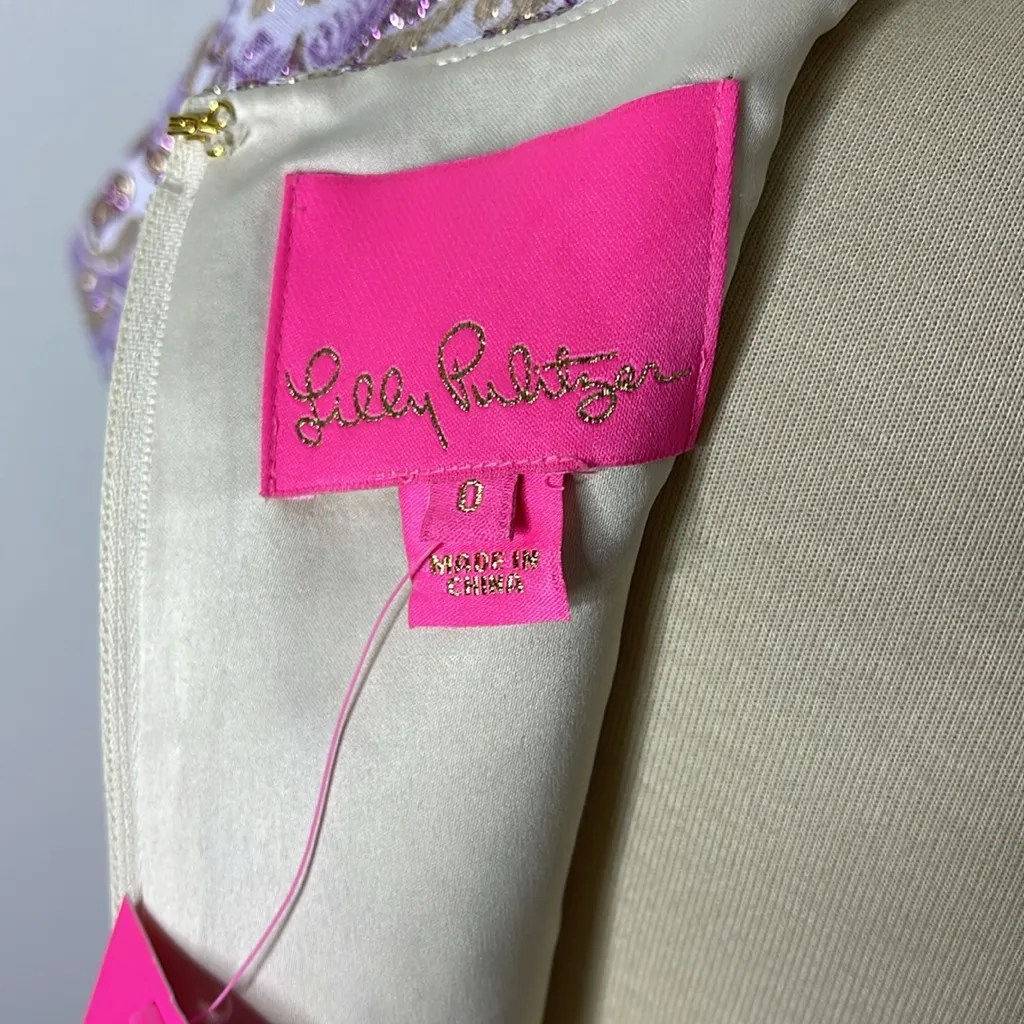 NWT Lilly Pulitzer Gail Shift Dress in Light‎ Lilac Verbena Blooming Floral - Image 10