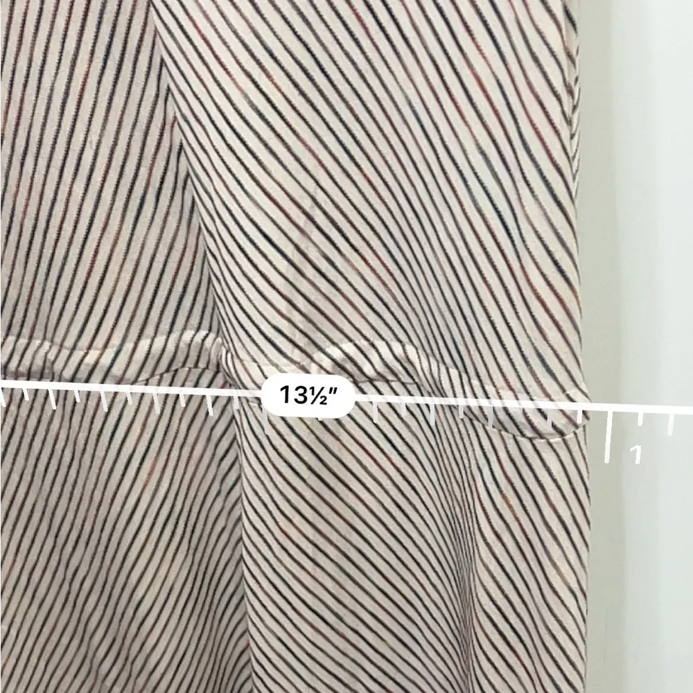 Vintage Esprit tank top maxi dress with multicolored stripes & tie waist size M - Image 10