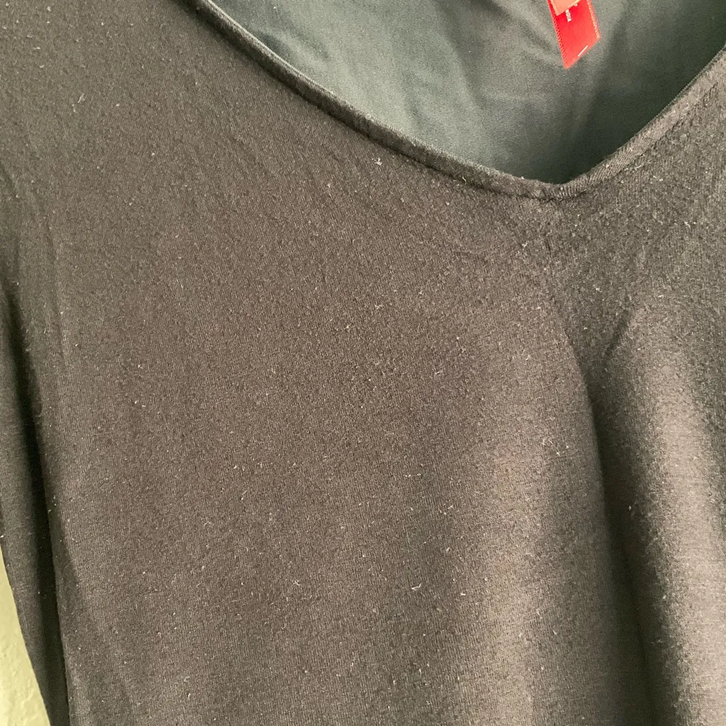 Ruby Ribbon Ruched Top with Built in Shaper Size S Black - Image 5