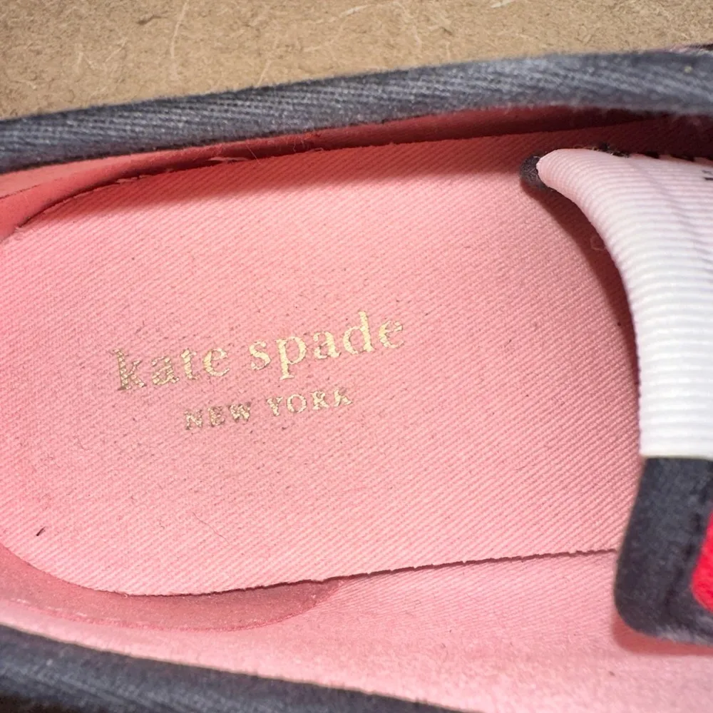 Kate Spade New York Vale pink multi plaid sneakers - Image 5