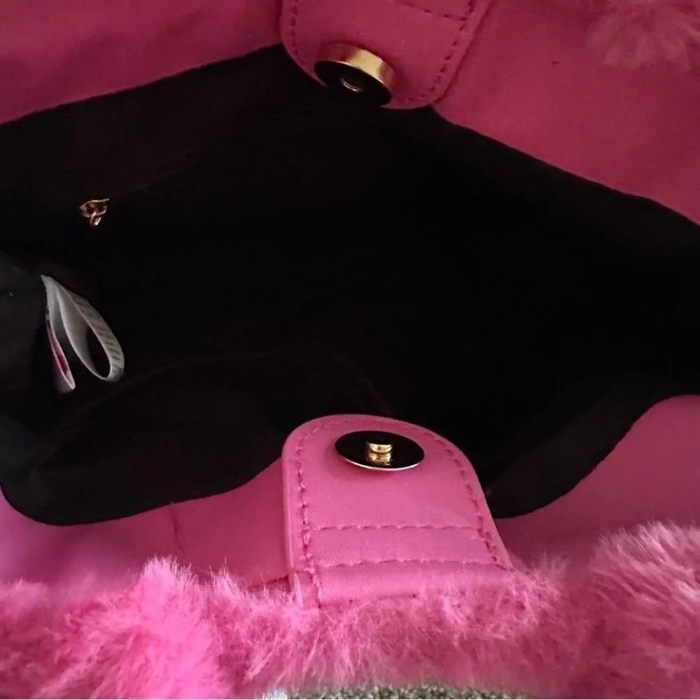 Skinnydip London x Barbie Pink Furry Handbag NEW - Image 7