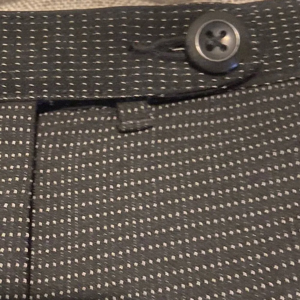 NWT Avenue Women’s Black Cuffed Wide Leg Trousers, small polka dot, Size 16 - Image 13