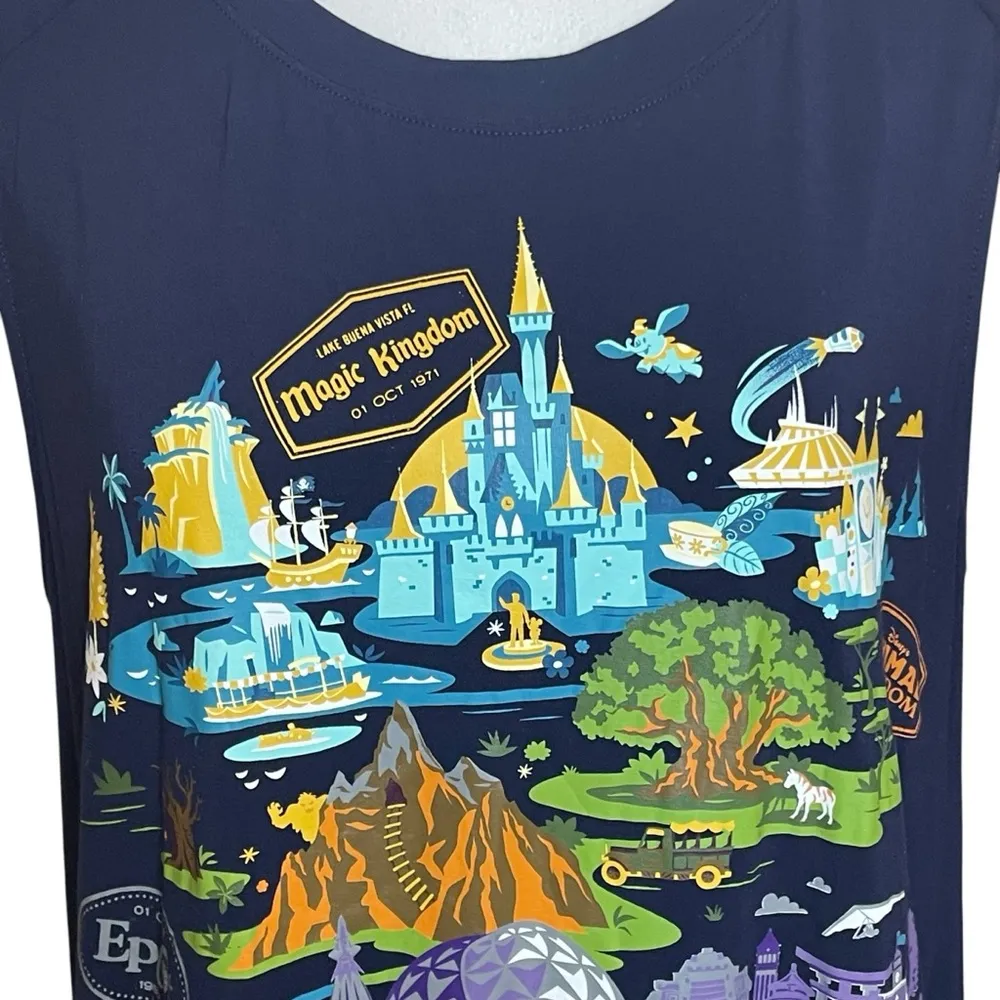 Disney World Women's XL 4 Parks‎ Hollywood Studios Top T-Shirt Sleeveless Magic - Image 2