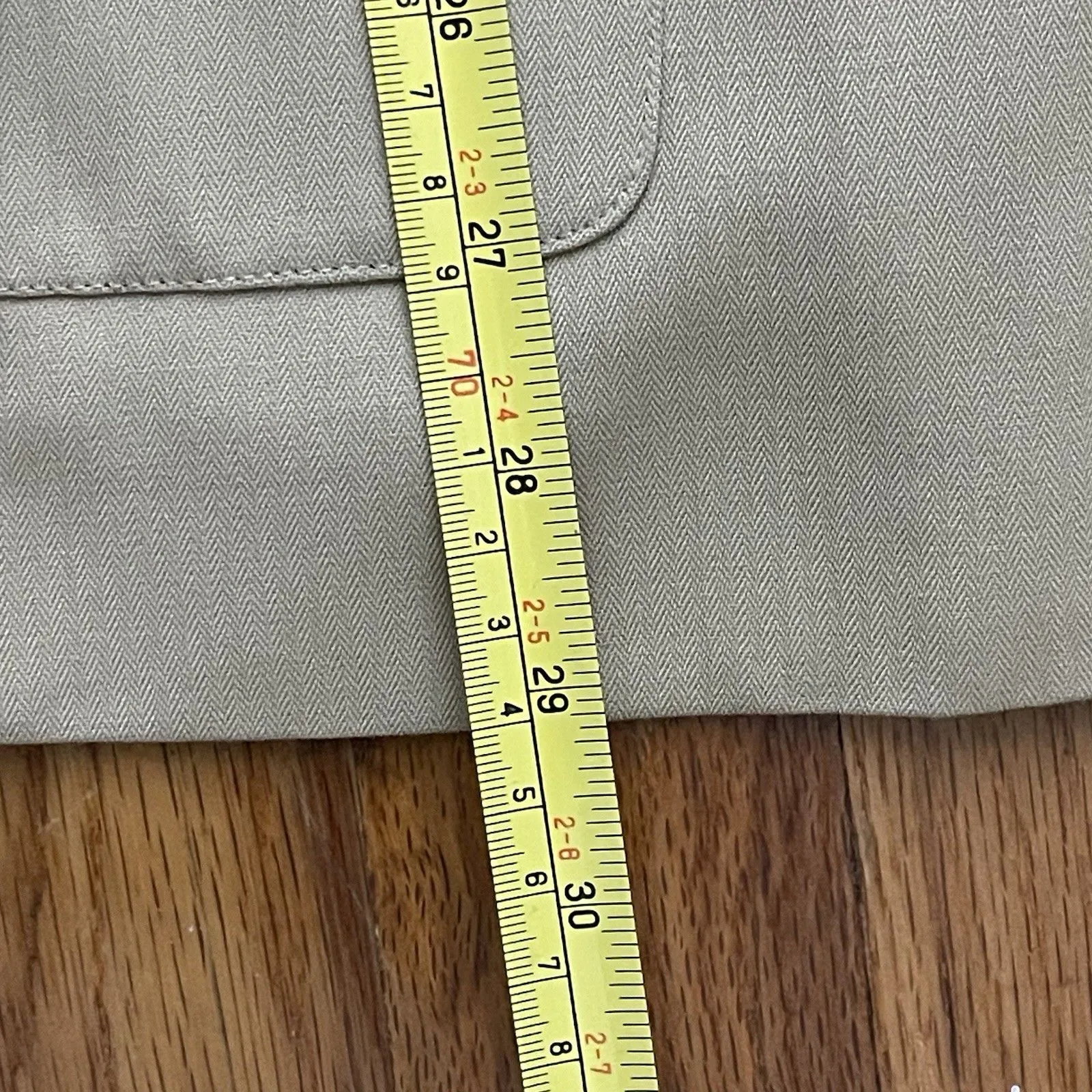 LAUREN RALPH LAUREN Safari Vintage Belted Jacket Size 14 Khaki NEW Blazer Wool - Image 10