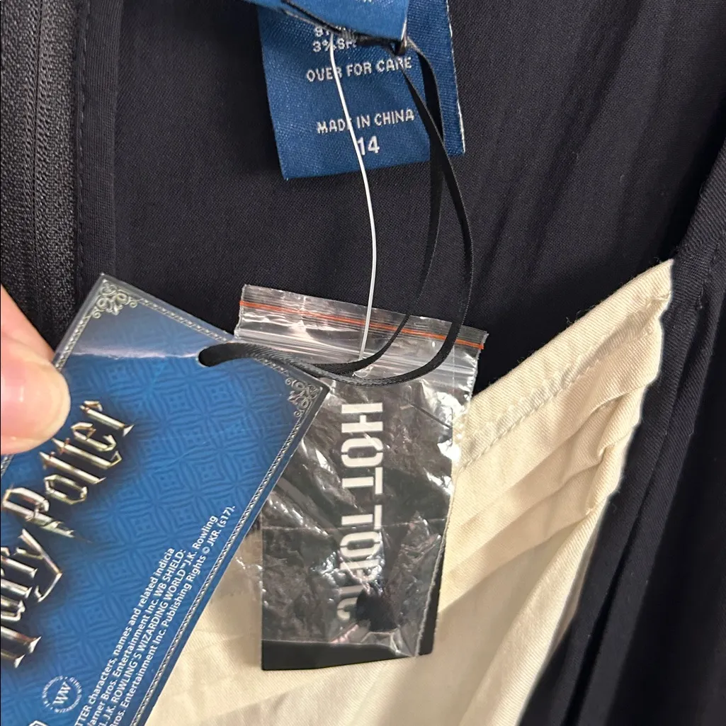 Harry Potter x Hot Topic RARE great hall border mid length skater dress Black Size 14 - Image 8