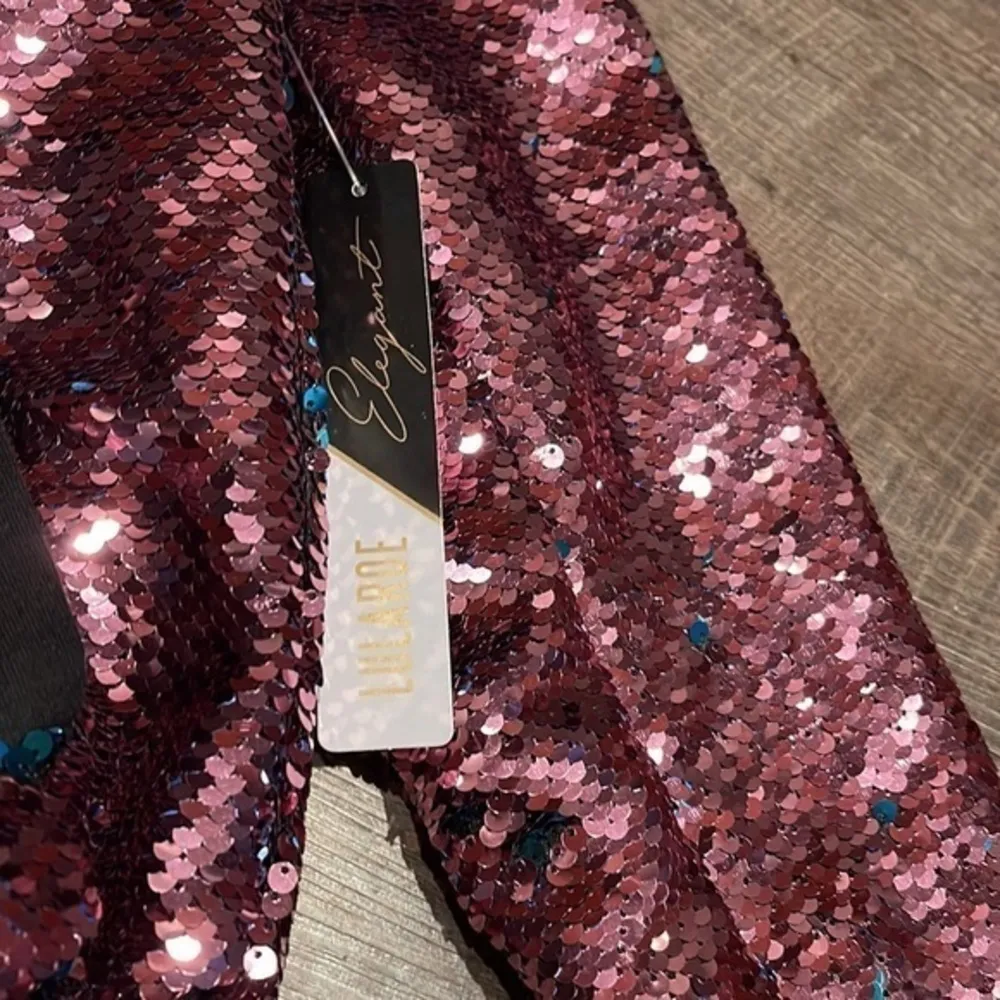 Lularoe mermaid pink and blue sequin STEVIE jacket - Image 2