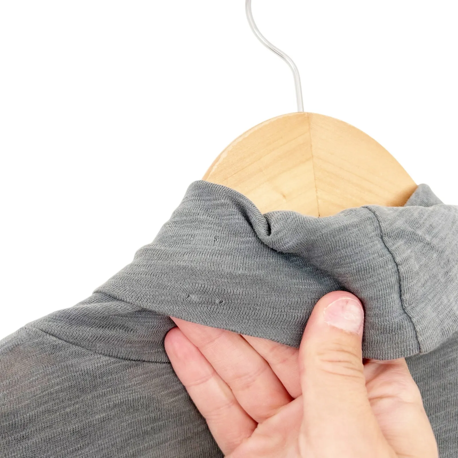 Garnet Hill Gray Turtleneck Sz M - Image 5