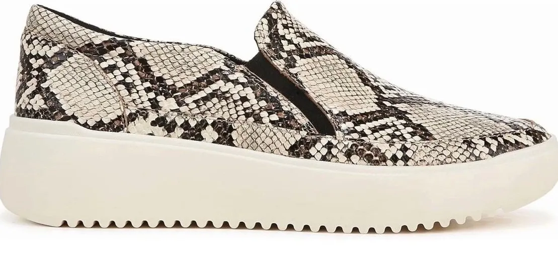 Vionic W7 Snake Print Slip On Sneakers Arch Support Comfort Walking Shoes - Image 1
