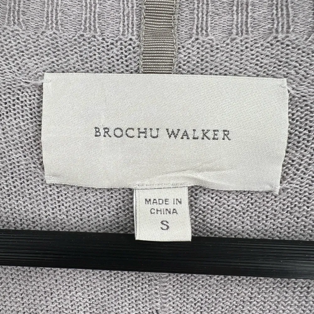 Brochu Walker Cardigan Sweater Gray Grandpa Cotton Cashmere Luxe Casual S - Image 6
