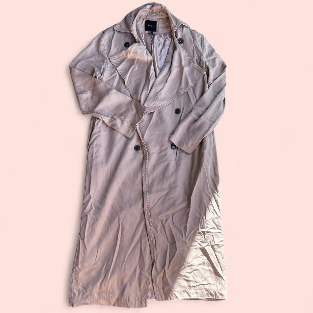 Beige trench coat - Image 2