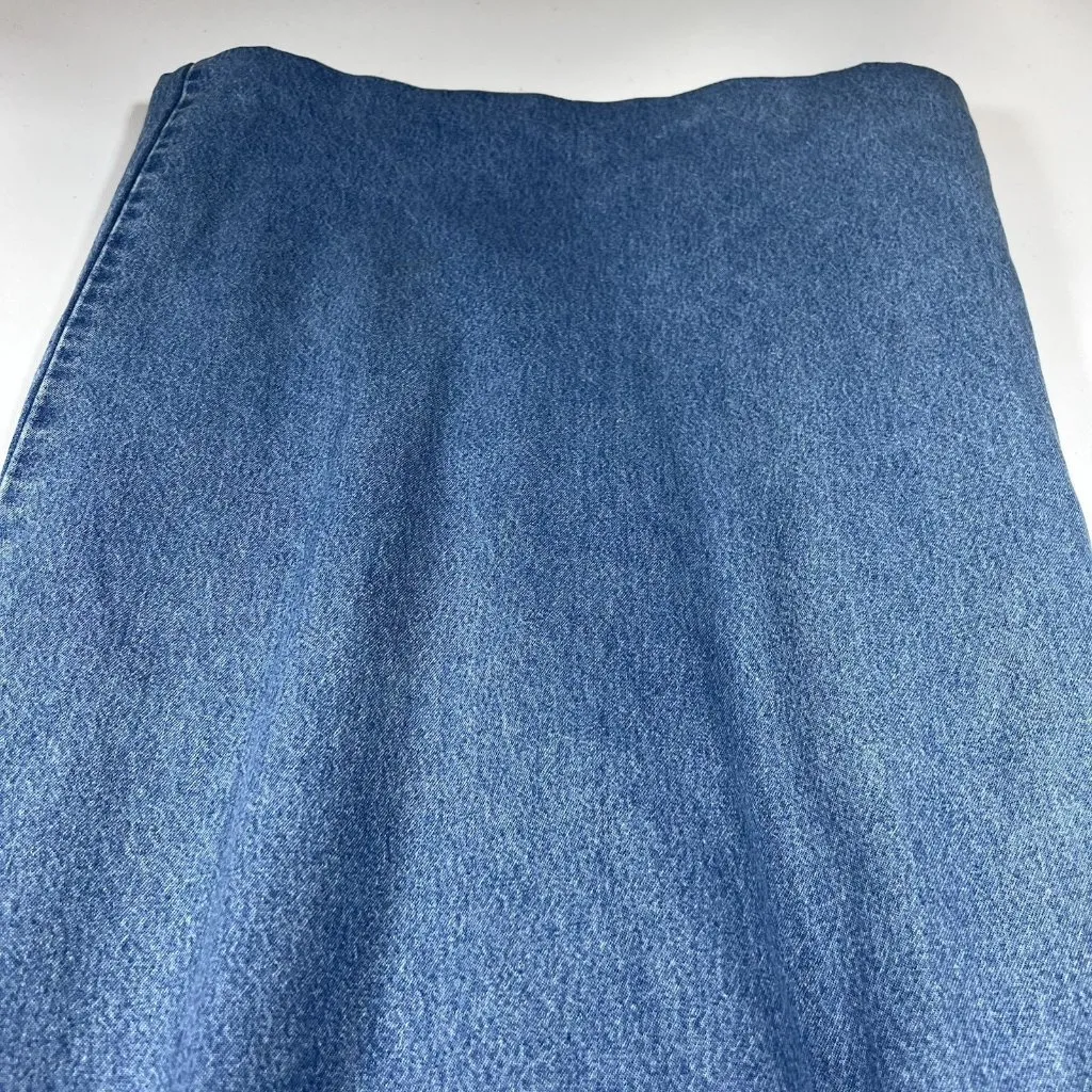 Y2K Vtg 90s BRITISH‎ KHAKI ROBERT LIGHTON Long Pencil Blue Denim Jean Skirt Sz 8 - Image 3