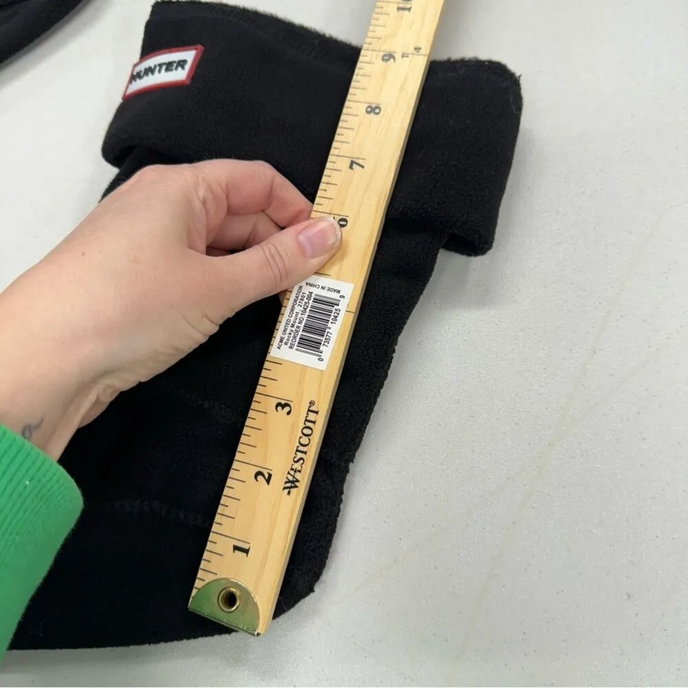 Hunter  Black Fleece Calf Boot Socks Womens M - Image 4