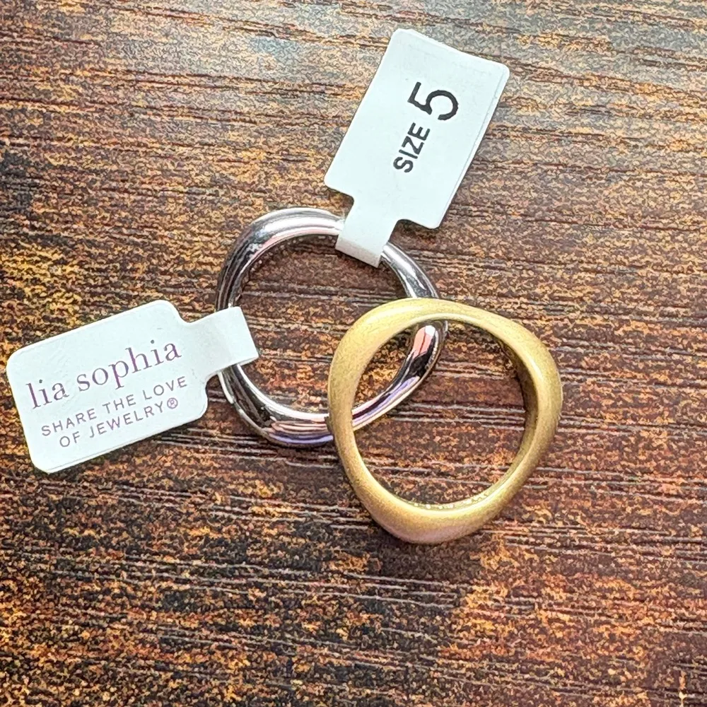 Lia Sophia Gold and Silver Rings - Image 3