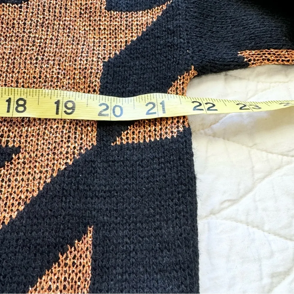 Dana Scott VTG Oversize Grandma Copper Black Deadstock Sweater USA MADE NWT M Size M - Image 9