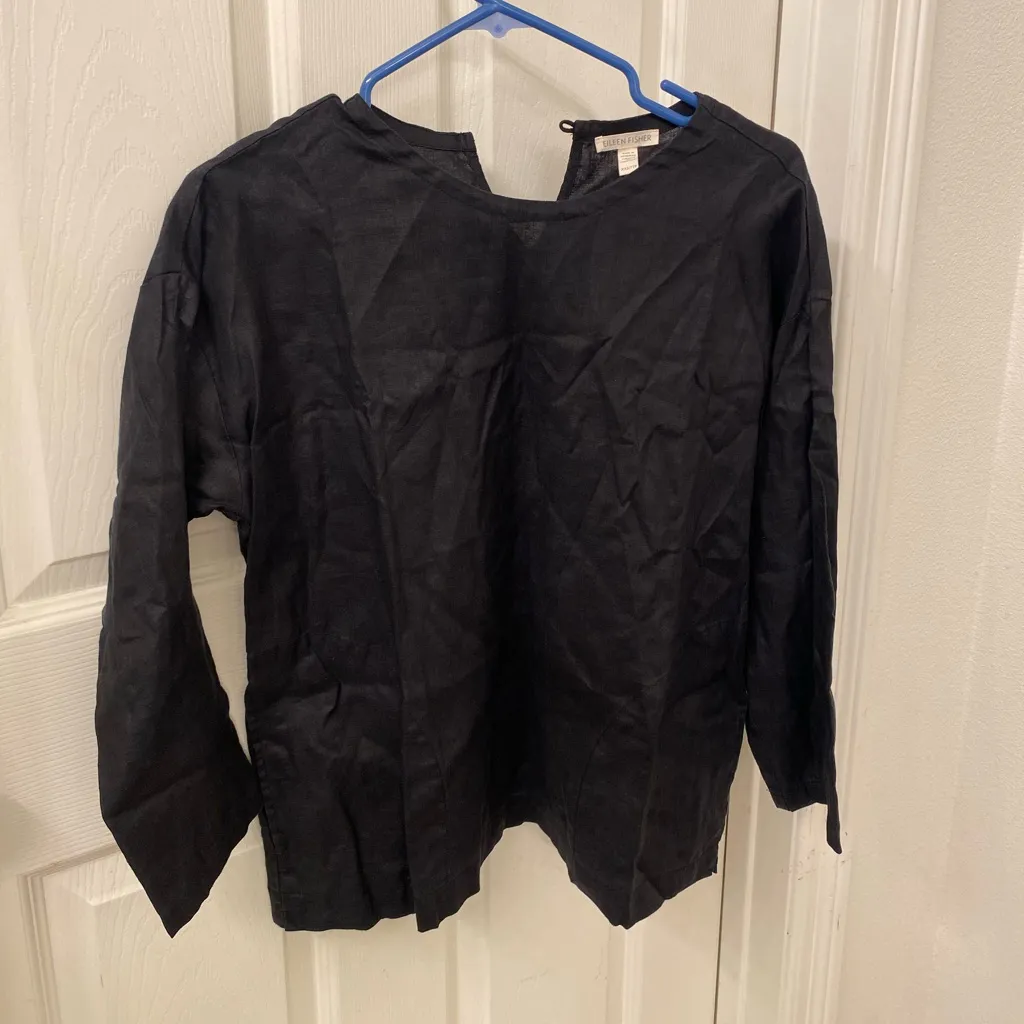 Eileen Fisher Women’s Black Blouse - Image 3