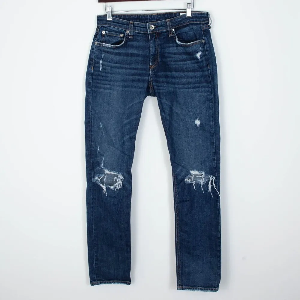 Rag & Bone The Dre Low Rise Slim Boyfriend Harper Jeans Womens‎ Size 27 - Image 3