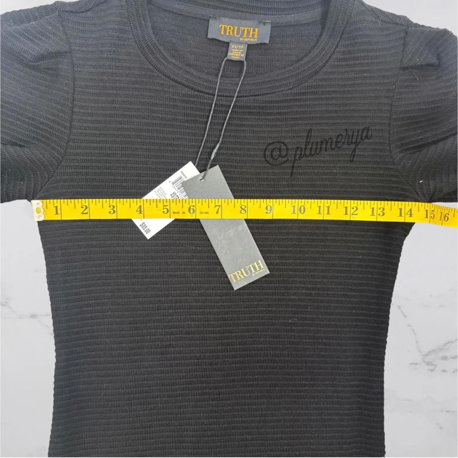 Truth by Republic Long Sleeve Ribbed Black Dress Size XS NWT - Image 4