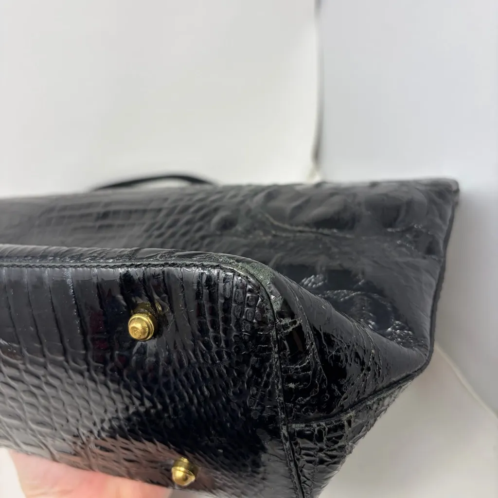 Brahmin Black Croc Tote Bag - Image 6