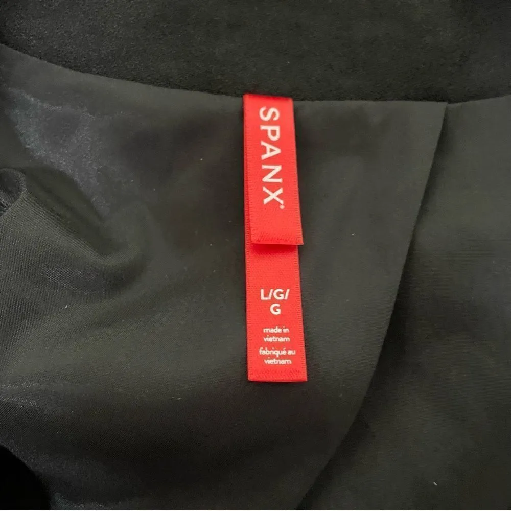 Spanx  L The Perfect Collarless Oversized Blazer‎ Ponte 1-Button Jacket Womens - Image 5