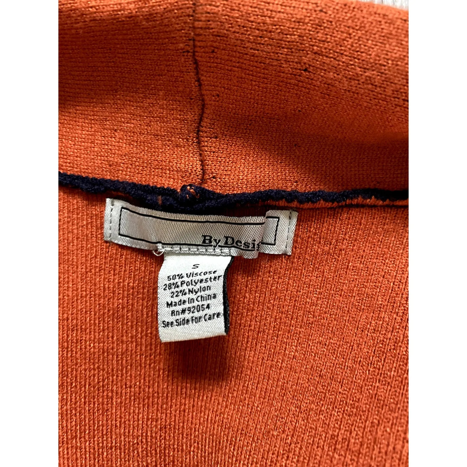 Chunky Knit Navy Cardigan Boho MCM‎ Cozy Heritage Scandi Small Oversized Capsule Blue - Image 5