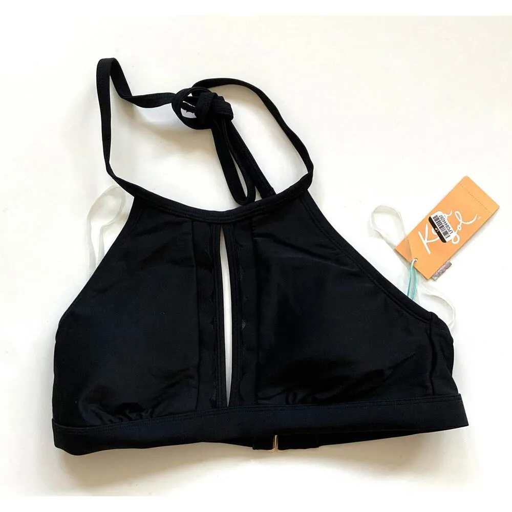 Target Kona Sol Halter Bikini Top Black Size S - Image 3