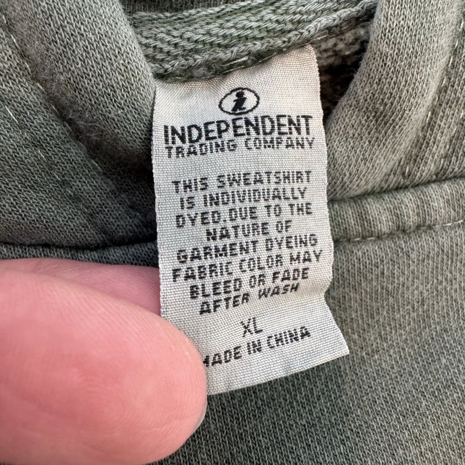 Barstool Call Her Daddy Womens XL Unwell Hoodie Distressed Green Sweatshirt - Image 7