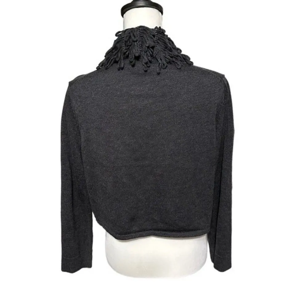 Calvin Klein Bolero Sweater Gray Sz S - Image 7