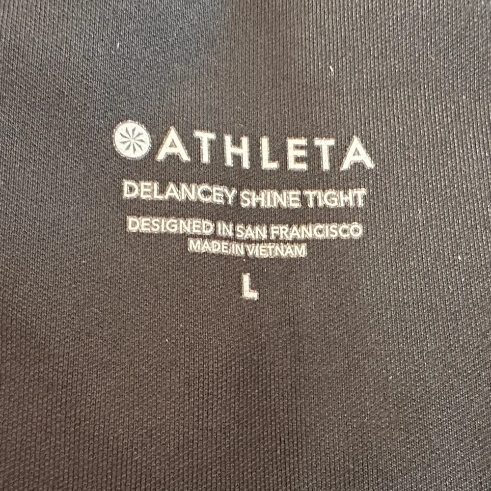 Athleta delancy shine tight legging black size large - Image 6