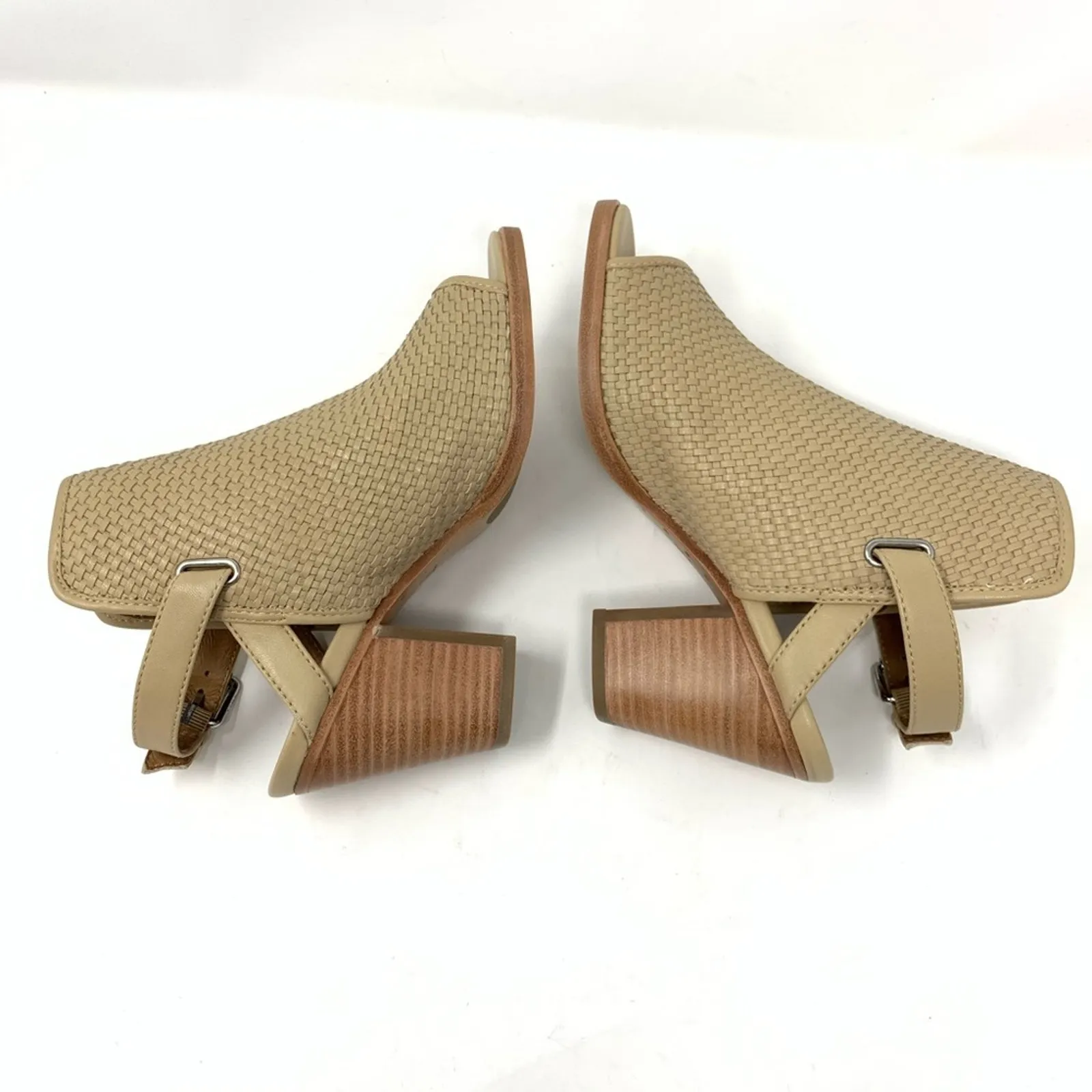Frye Dani Woven Shield Cream Bootie Sandals 7.5 - Image 5