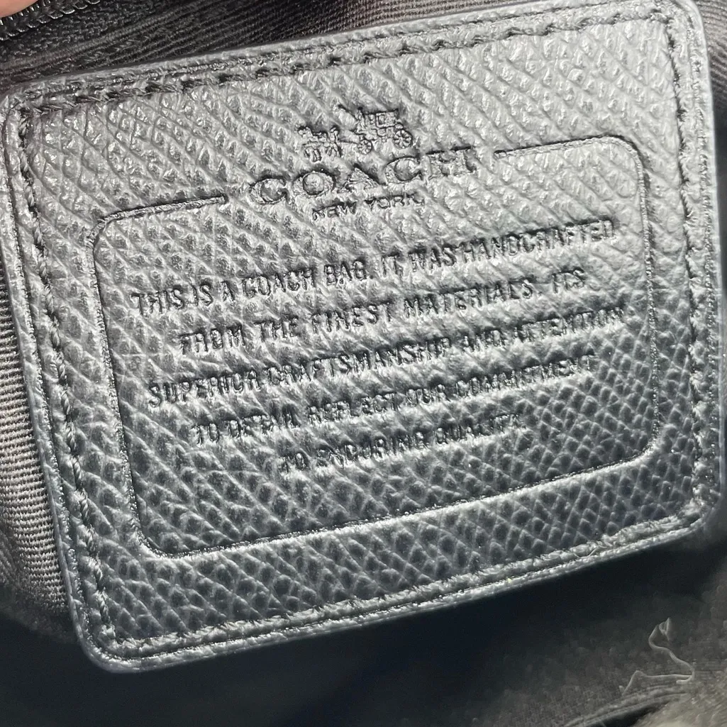 Coach Mini Bennett Satchel Bag Purse Signature Coated Canvas Leather Crossbody - Image 7