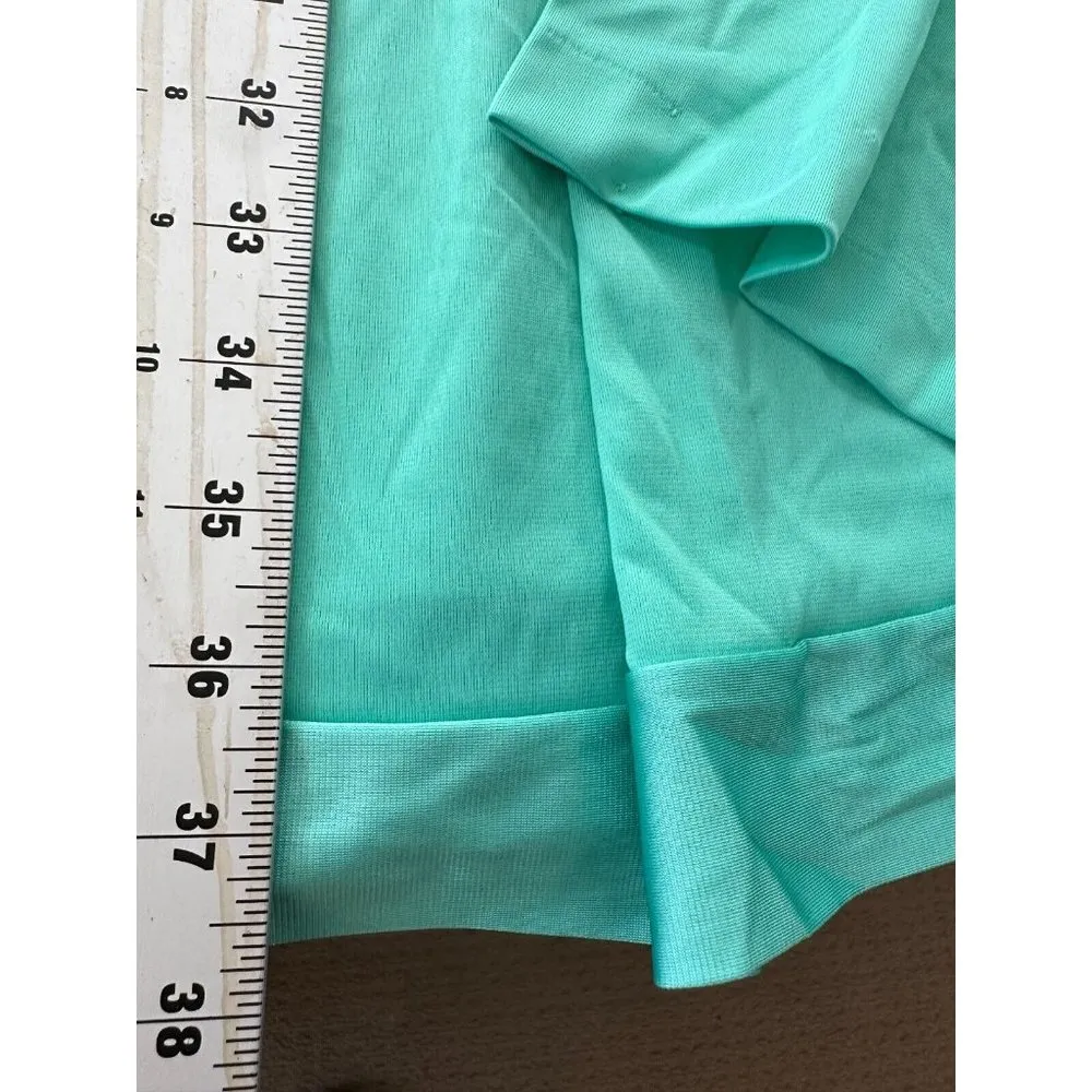 Vintage Vanity Fair Size 32 Green Nylon Two Piece Nightgown Robe Set Button - Image 7