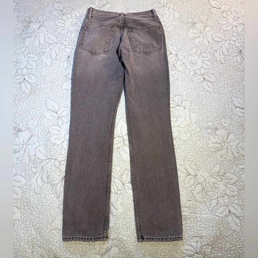 GRLFRND Karolina High Rise Straight Button Fly Jeans in Montego Bay Womens 23 - Image 3