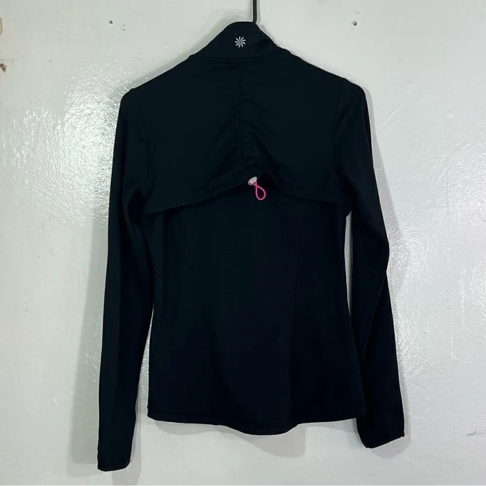 Athleta track‎ jacket, women’s size XS, full, zip, drawstring closure back - Image 4