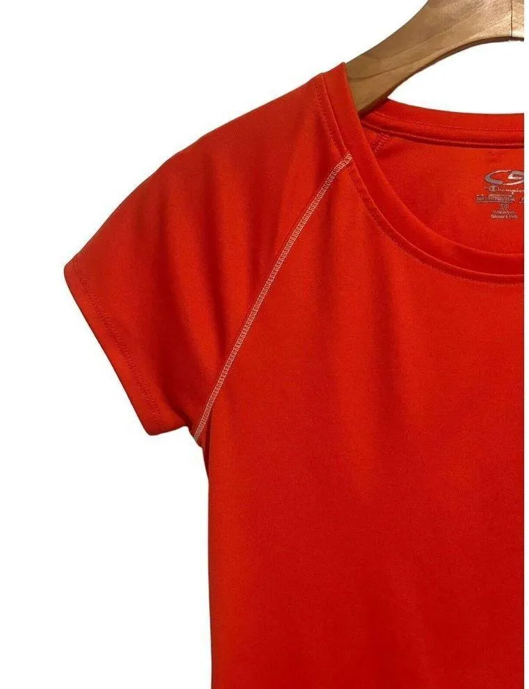 Champion Shirt Women’s Small Salmon Orange Short Sleeve Athletic Top Running - Image 2