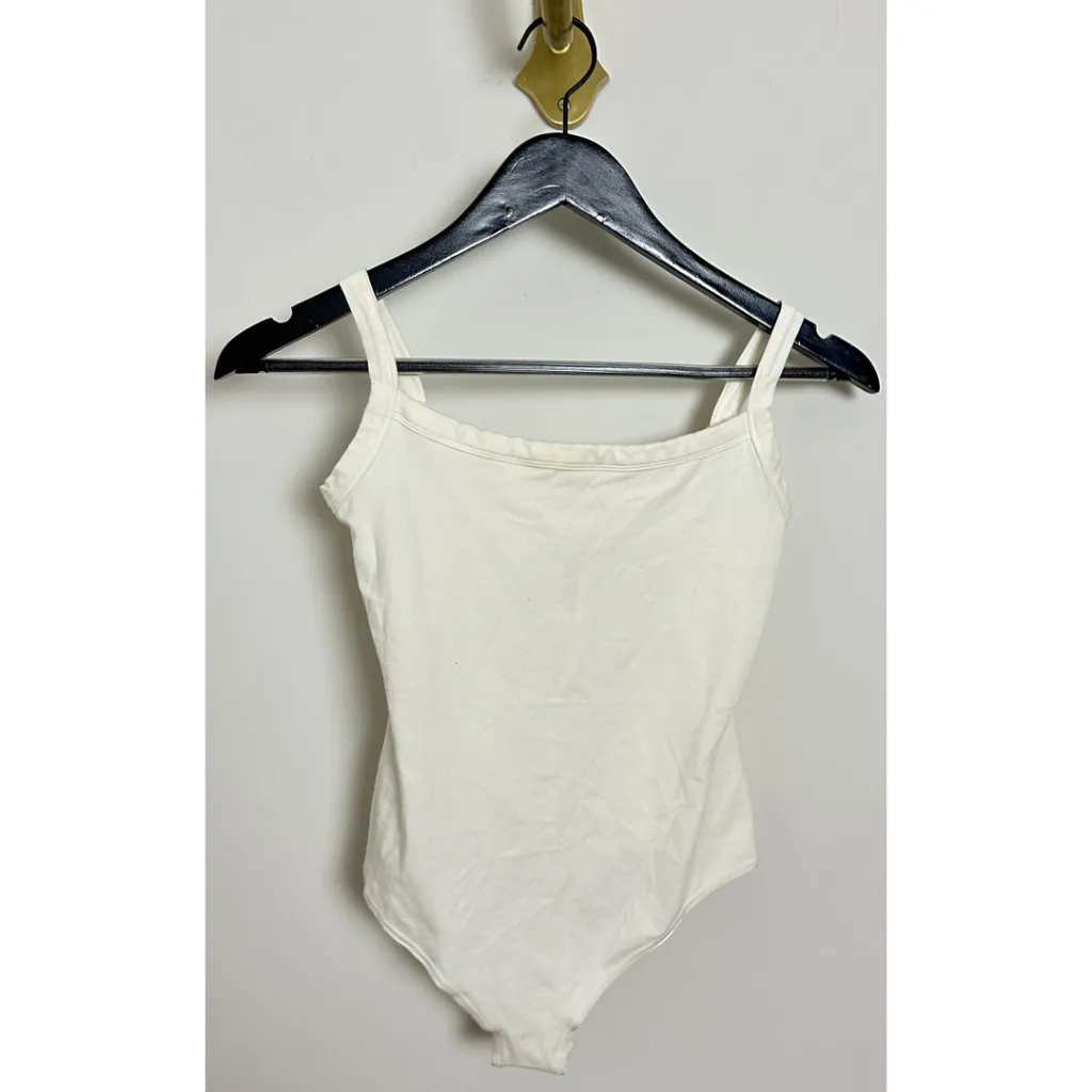 SKIMS Stretch Cotton Jersey Bodysuit in Marble Size Small - Image 3
