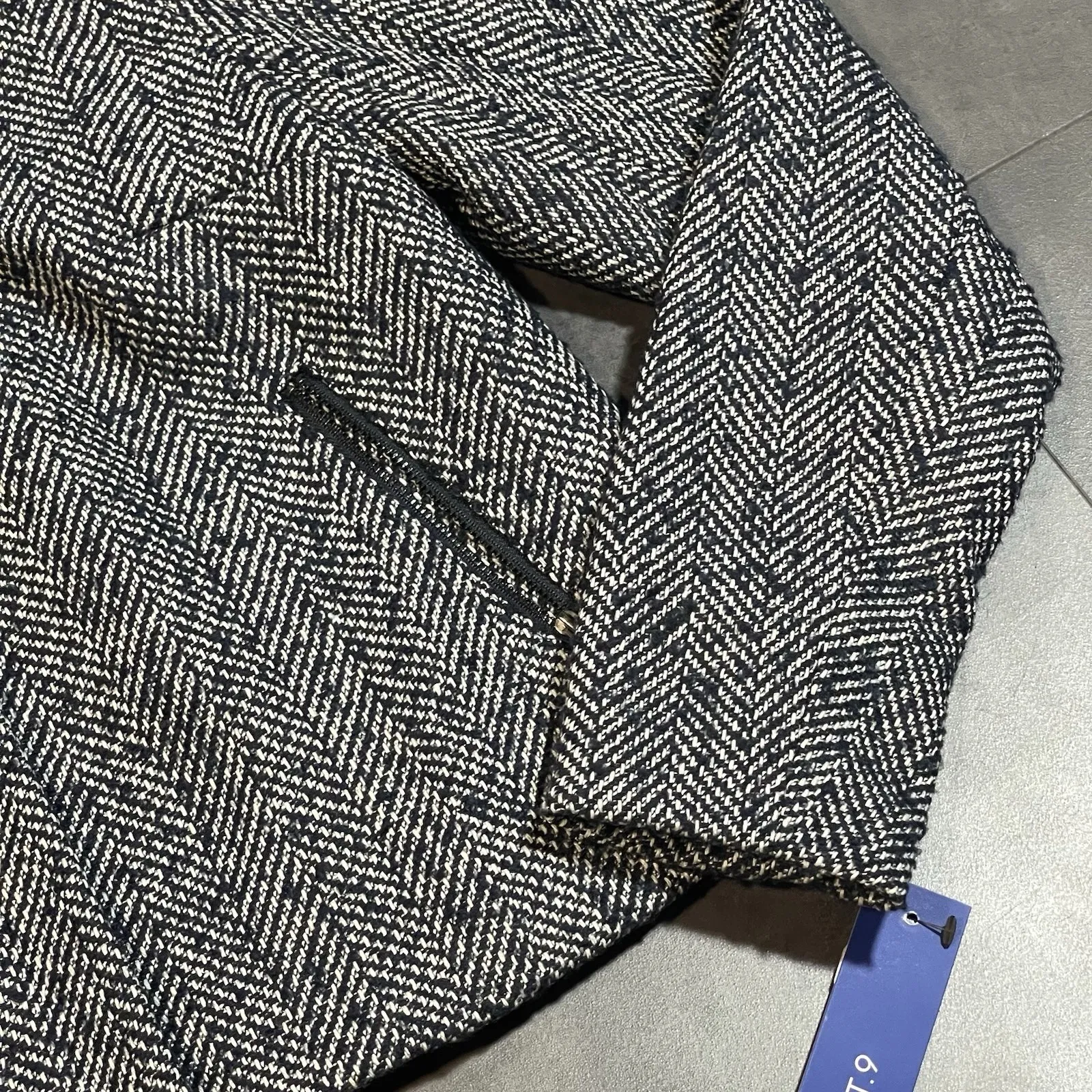 Apt. 9 Womens Jacket‎ Medium Blue/White Fringe F-41 - Image 5