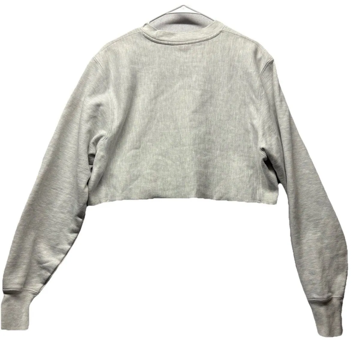 Champion Reverse Weave California Tahoe Cropped Crewneck Sweatshirt Gray Small - Image 4