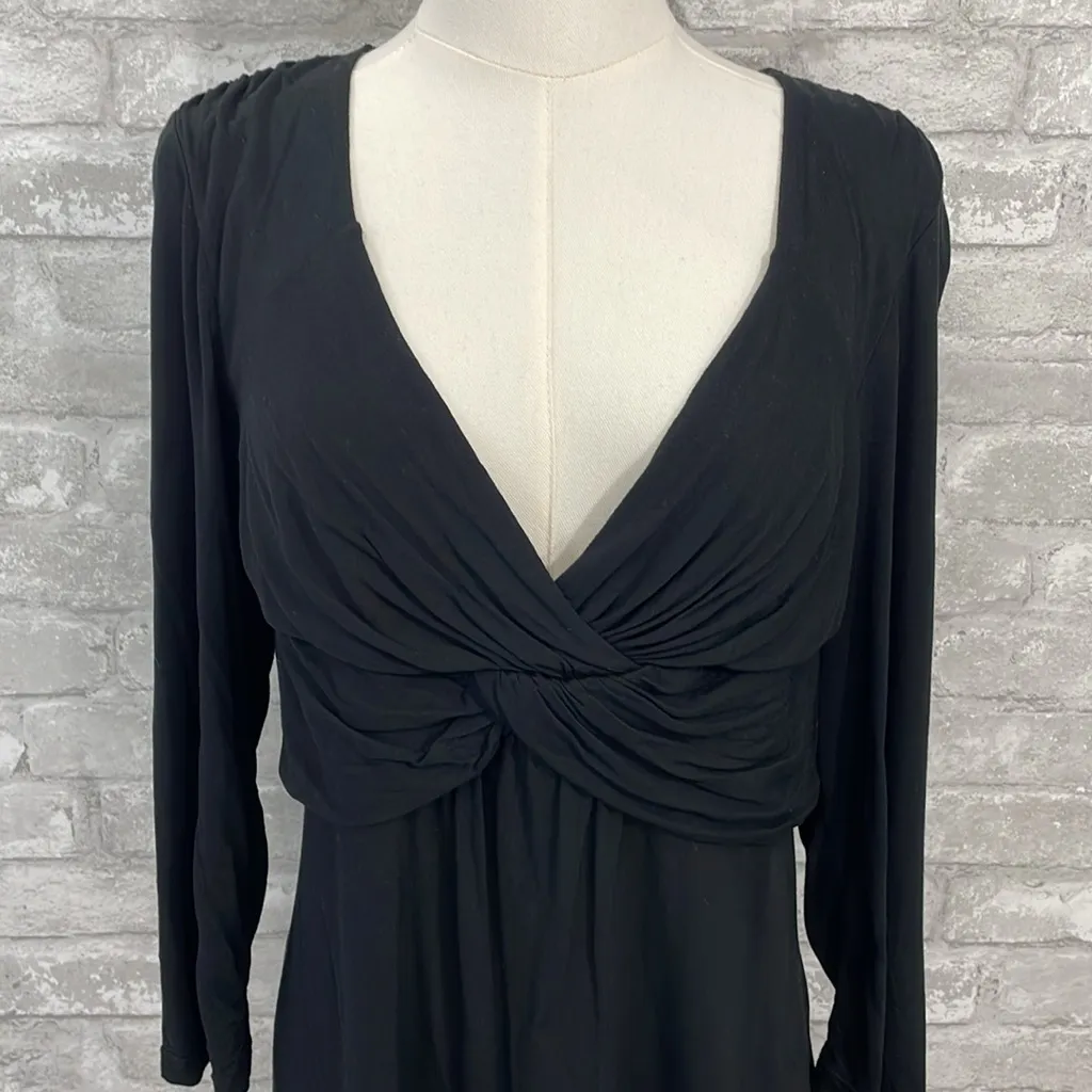 White House Black Market Black Crisscross Top - Image 2