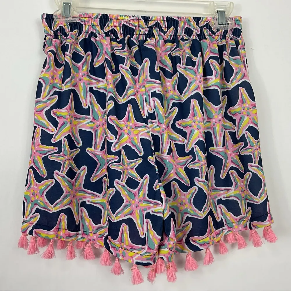 Simply Southern Starfish Tassel Shorts Size S/M - Image 4