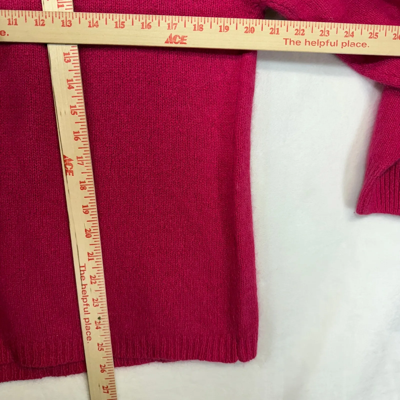 VTG Eminent M Silk Wool Blend Turtleneck Sweater Pink Fuzzy Soft Knit Preppy 90s Size M - Image 7