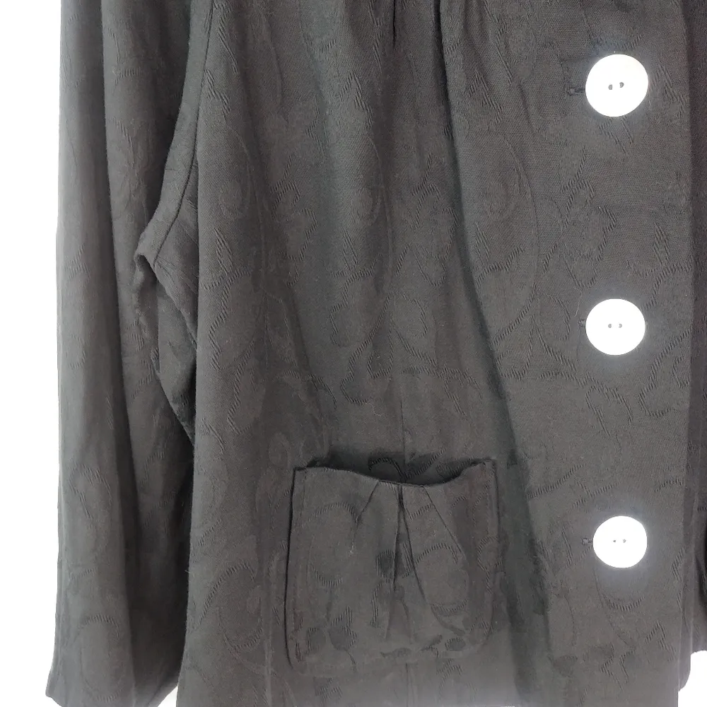 Covington XL Black Sculpted Art Jacket Plus - Image 2